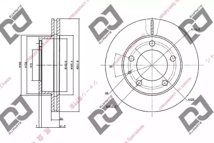 Тормозной диск DJ PARTS BD1052